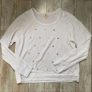 NWOT Sundry Multi Love Sweatshirt - Size Medium
